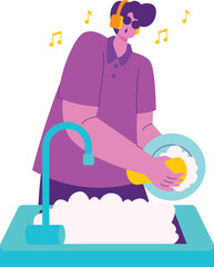 Kitchen Cooking Restaurant Washing Dish