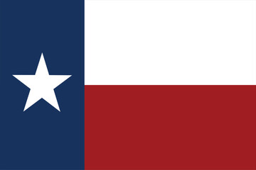 Flag of US federal state of Texas