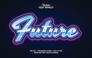 Future Editable Vector Text Effect.