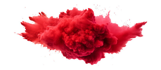 bright colorful Holi paint color powder festival explosion burst isolated white background. industrial print concept background Transparent .	 - obrazy, fototapety, plakaty