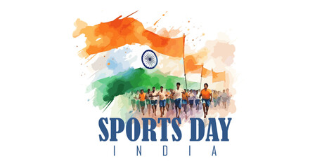 International Sports Day Illustration, Graphic Design for the decoration of gift certificates, banners, and flyer