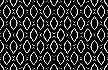 Abstract Seamless Geometric Black and White Pattern.