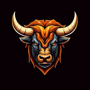 Free Bull Mascot Logo Design Creative Powerful and Memorable Generative AI