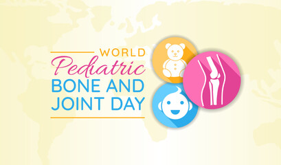 World Pediatric Bone and Joint Day Background Illustration Banner