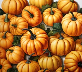 pile of pumpkins for sale at the market