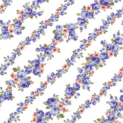 Beautiful rose pattern perfect for textile design,