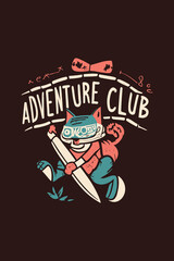 Adventure Club T-Shirt Design
