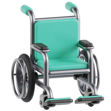 wheelchair 3d icon design