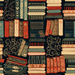 Vintage Literary Treasures: Rare Books Pattern