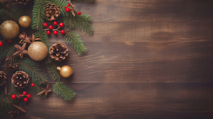 a minimalist Christmas  background with copy space