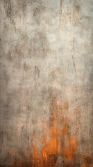 Abstract grungy, concrete, plaster textured background, in brown and orange colors. Vertical backdrop for banner, montage or texture.