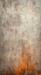 Foto op Canvas Abstract grungy, concrete, plaster textured background, in brown and orange colors. Vertical backdrop for banner, montage or texture. © Anna