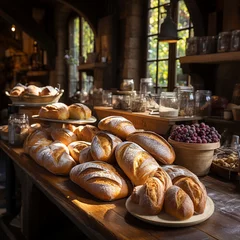 Fototapeten assortment of baked bread © Nimble Web Solutions