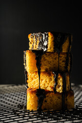 chocolate cake tower