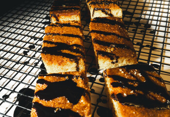 chocolate cupcake tray