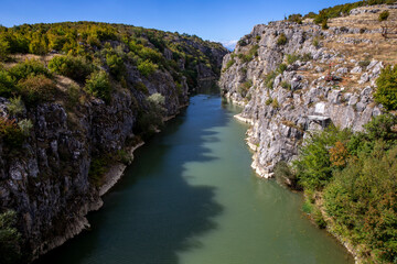Drini river near Gjakove, Kosovo.