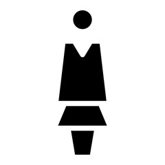 businesswoman glyph