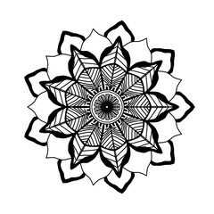 Mandala pictures are used for coloring and meditation for children and adults.