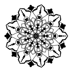 Mandala pictures are used for coloring and meditation for children and adults.