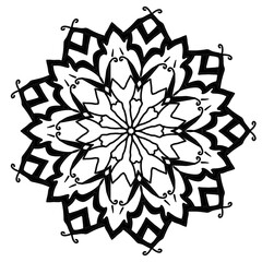 Mandala pictures are used for coloring and meditation for children and adults.
