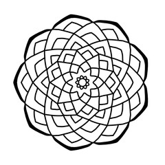 Mandala pictures are used for coloring and meditation for children and adults.