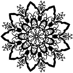 Mandala pictures are used for coloring and meditation for children and adults.