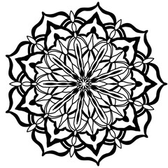 Mandala pictures are used for coloring and meditation for children and adults.