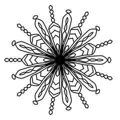 Mandala pictures are used for coloring and meditation for children and adults.