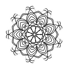 Mandala pictures are used for coloring and meditation for children and adults.