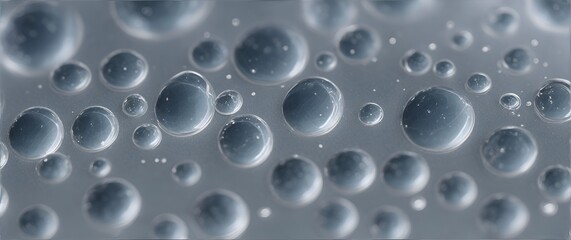 Mesmerizing patterns of water droplets on a clear glass surface from Generative AI