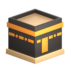 kaaba 3d icon design