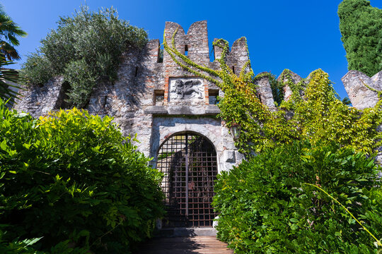 entrance to Villalta Castle, Fagagna, Friuli, Italy