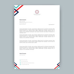 Modern professional corporate Company office brand simple Abstract creative clean minimalist Elegant business style letterhead.Letterhead,business proposal letter,standard,best,unique design template.