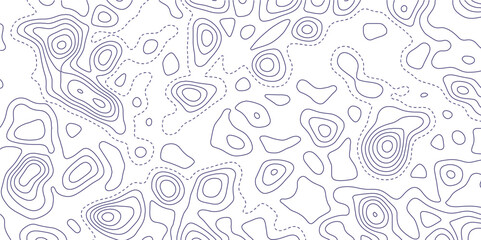 Topographic map background concept with space for your copy.Topographic background and texture, monochrome image..Gray and white wave abstract topographic map contour, lines Pattern background.