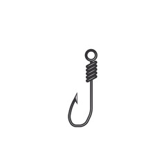 fishing hook vector illustration