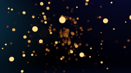 blur glod glow bokeh on black dark background loop motion 3d. blur glod glow bokeh on black dark background loop motion animation. blur glod glow bokeh on black background 3d