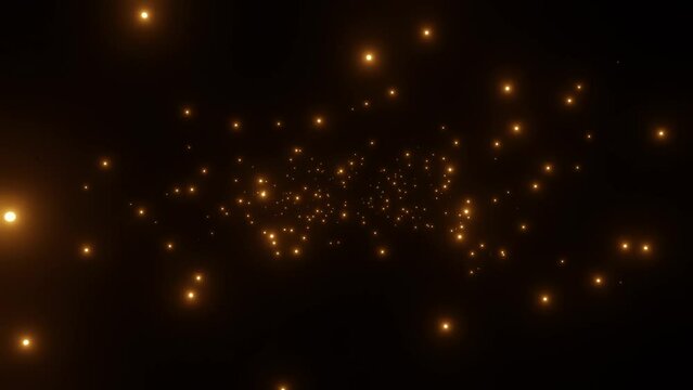 blur glod glow bokeh on black dark background loop motion 3d. blur glod glow bokeh on black dark background loop motion animation. blur glod glow bokeh on black background 3d