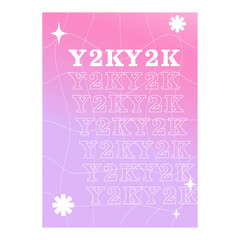 Y2K template gradient poster backgrounds