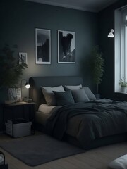 Natural Elegance: Realistic Eco-Friendly Bedroom Composition