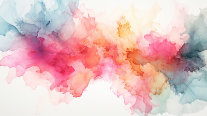 Fototapeta premium Watercolor Stains on White Background