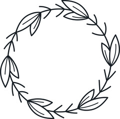 Christmas Floral Circle Wreath