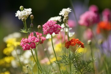 closeup of a group of pretty flowers growing in nature