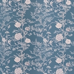 Seamless pattern, tileable floral botanical country style print for wallpaper, wrapping paper, scrapbook, fabric and product design