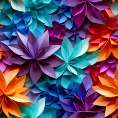 Origami Flowers. Delicate Paper Artistry on Tees.
