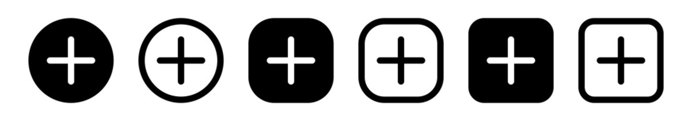 plus, add icon symbol. create, new, icon button - Positive, Addition. cross, logo, sign in flat style for apps and website