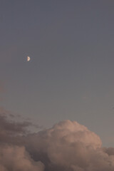 moon and clouds
