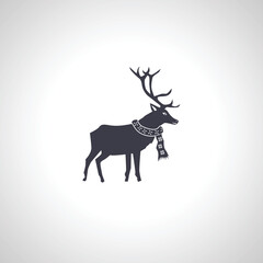 reindeer icon. christmas deer isolated icon on white background