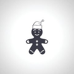 Gingerbread isolated icon on white background