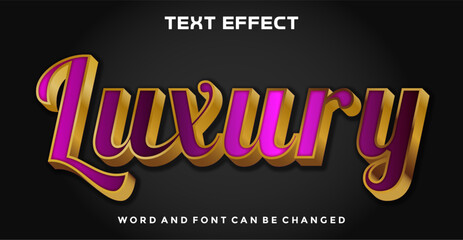 Editable text style effect - Luxury text vector files