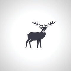 reindeer icon. christmas deer isolated icon on white background